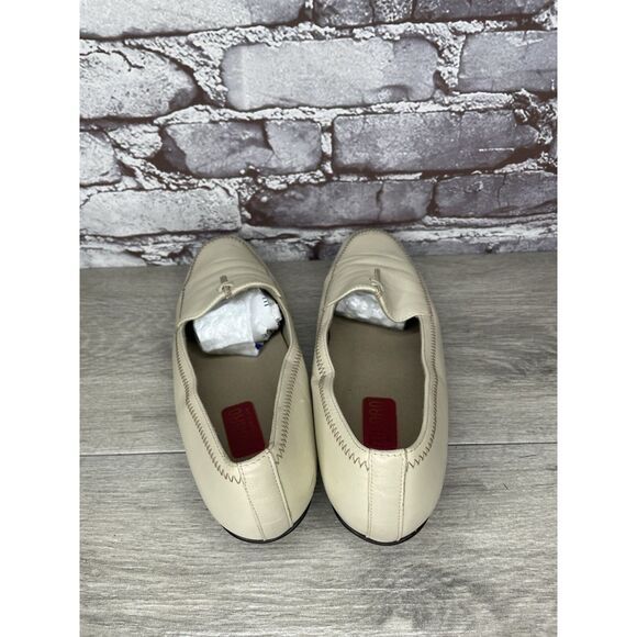 Munro American Ivory Cream Leather Slip On Heel Loafers Women Sz 9M US/39.5EU - Picture 5 of 16